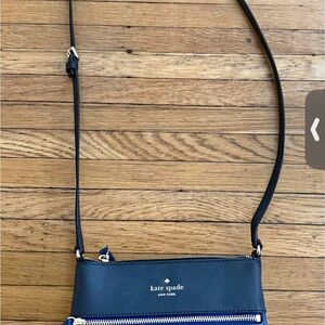 kate spade Navy Blue Leather Crossbody Bag